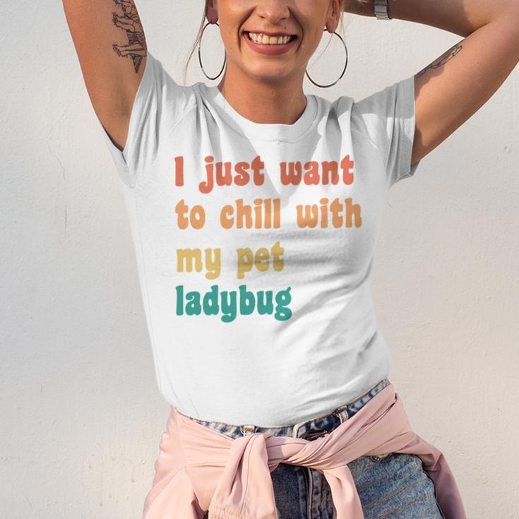 Introvert Pet Ladybug Mom Unisex Jersey T-Shirt Introvert Pet Ladybug Mom Unisex Jersey T-Shirt