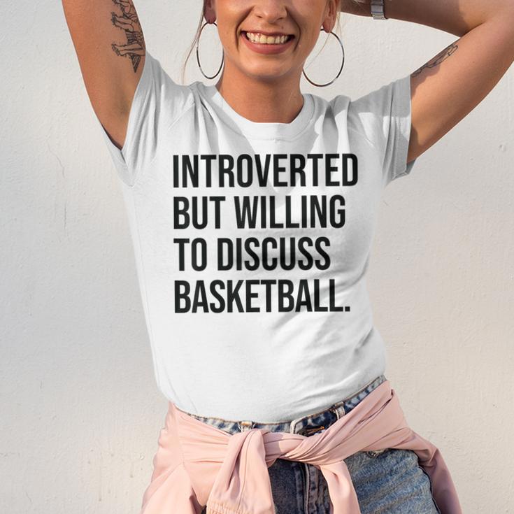 Introverted Basketball Player Basketball Introvert Unisex Jersey T-Shirt Introverted Basketball Player Basketball Introvert Unisex Jersey T-Shirt