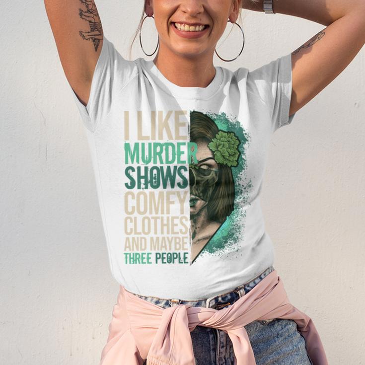 Introverted Murder Shows True Crime Lovers Introvert Unisex Jersey T-Shirt