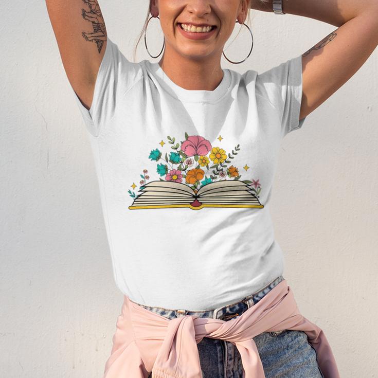 Its a Good Day To Read a Book Librarian Books Reading Floral Unisex Jersey T-Shirt