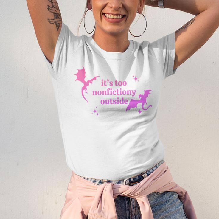 It's Too Nonfictiony Outside Bookish Unisex Jersey T-Shirt