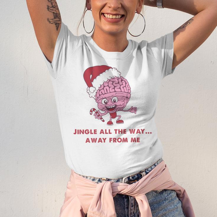 Jingle All The Way Away From Me This Christmas For Introvert Unisex Jersey T-Shirt