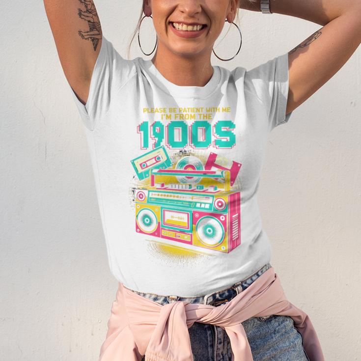 Joke 90s Please Be Patient With Me I'm From The 1900s Premium Tri-Blend Unisex Jersey T-Shirt