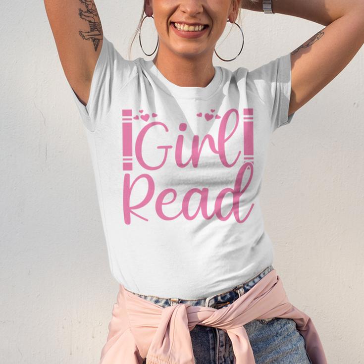 Just A Girl Who Loves To Read Book Lover Reading Books Unisex Jersey T-Shirt
