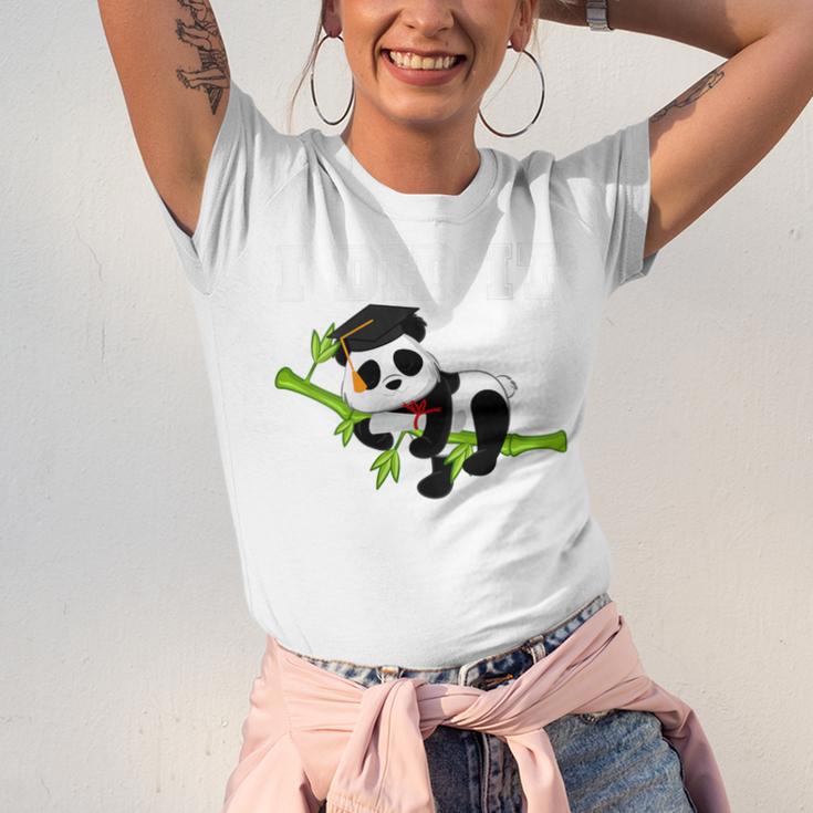 I Did It Kawaii Panda With Graduation Cap Diploma Unisex Jersey T-Shirt