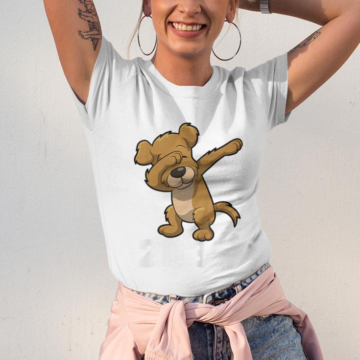 Kids Class Of 2031 Shirt Graduation Dabbing Dog Shirt Unisex Jersey T-Shirt