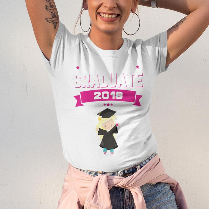 Kids Kindergarten Graduate 2018 Graduation Girls Unisex Jersey T-Shirt