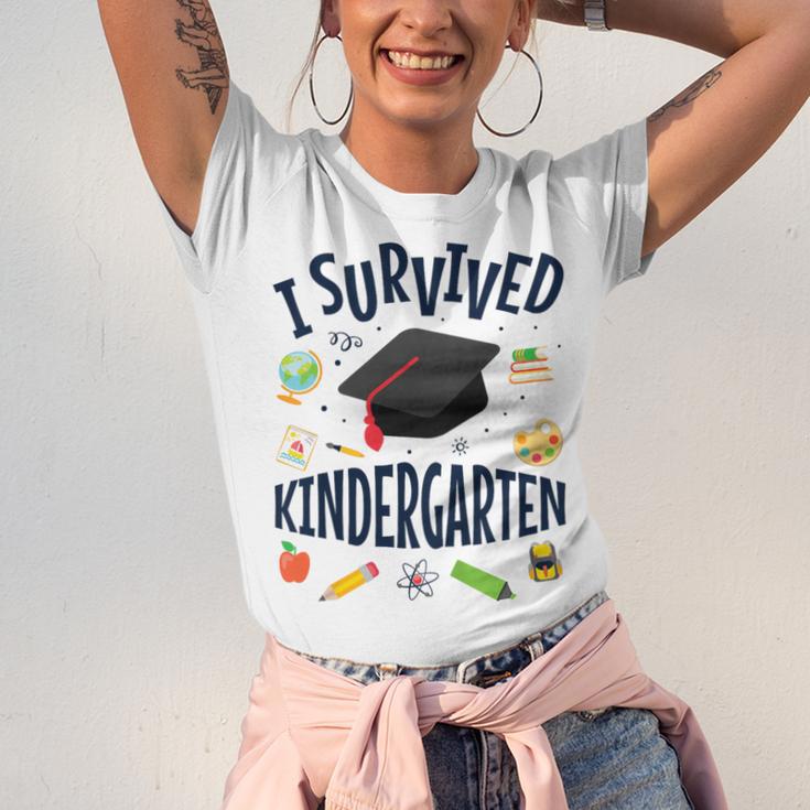 Kindergarten Graduation Shirt I Survived Kindergarten Unisex Jersey T-Shirt