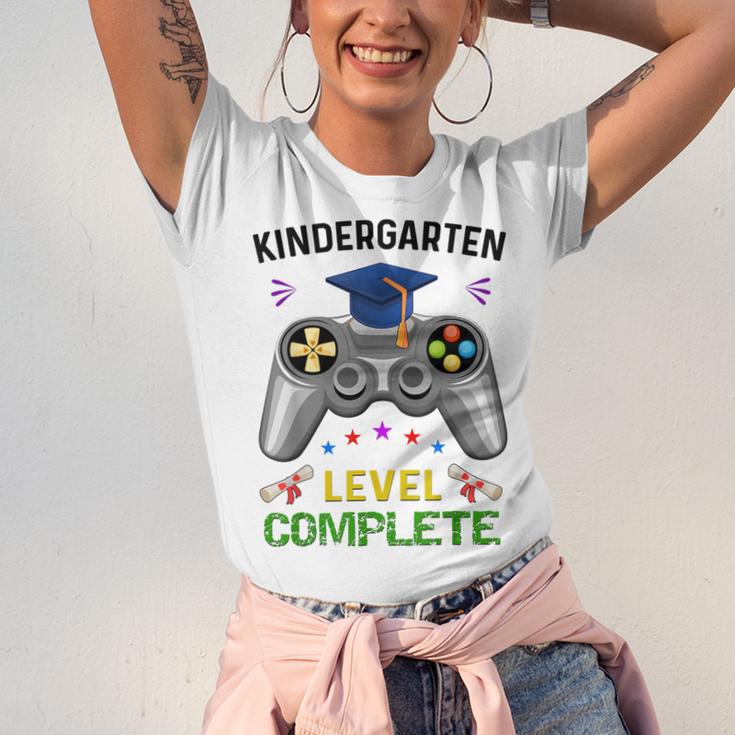Kindergarten Level Complete Graduation Class 2023 Gamer Kids Unisex Jersey T-Shirt