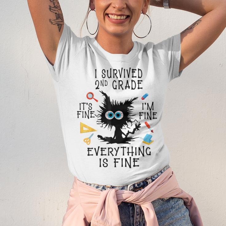 Last Day Of School Student Graduation I Survived 2nd Grade Unisex Jersey T-Shirt