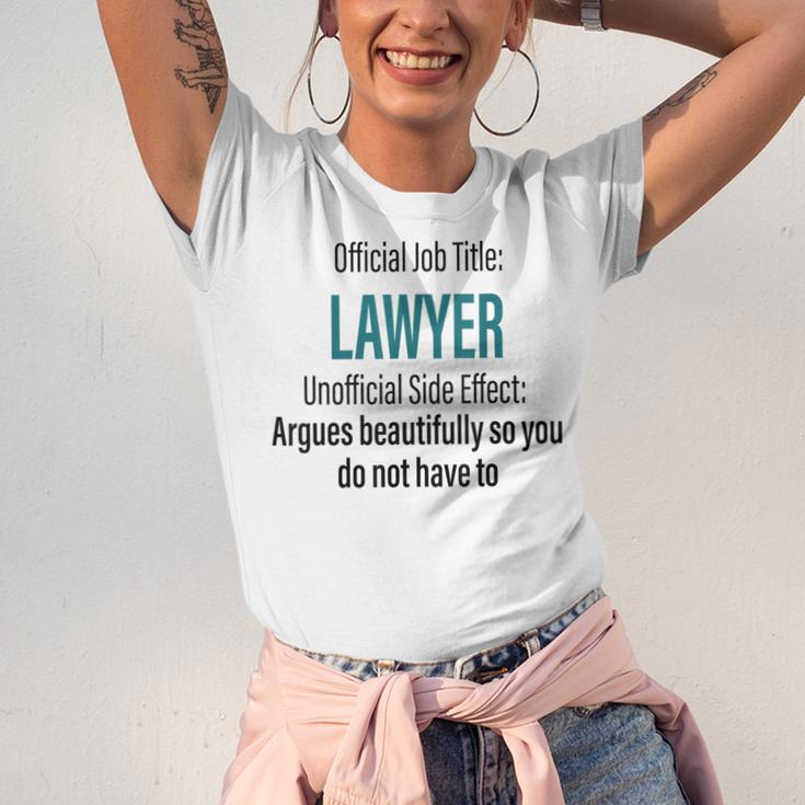Lawyer Definition Quote Attorney Student Graduation Unisex Jersey T-Shirt