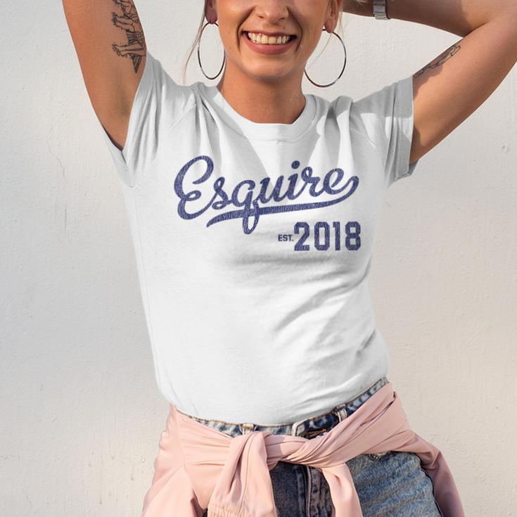 Lawyers Graduation Esquire Est 2018 Graduate Shirt Unisex Jersey T-Shirt