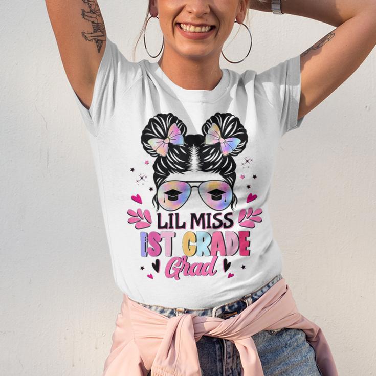 Lil Miss 1st Grade Grad Graduation Last Day Of 1st Grade Unisex Jersey T-Shirt