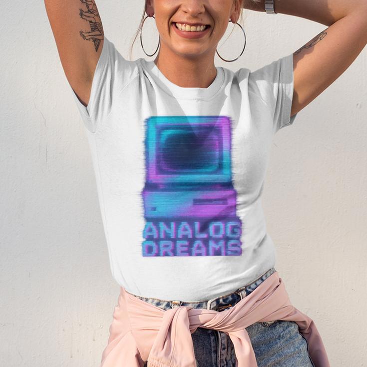 Lofi Reverie Analog Dreams Pixel 90s Desktop VHS Nostalgia Unisex Jersey T-Shirt