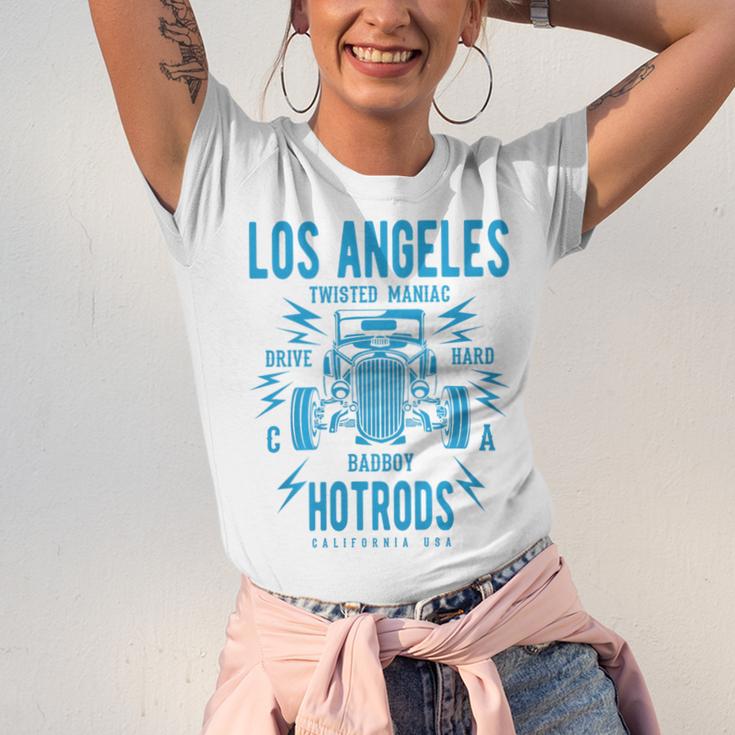 Los Angeles Hotrods Automotive Nostalgia Premium Tri-Blend Unisex Jersey T-Shirt