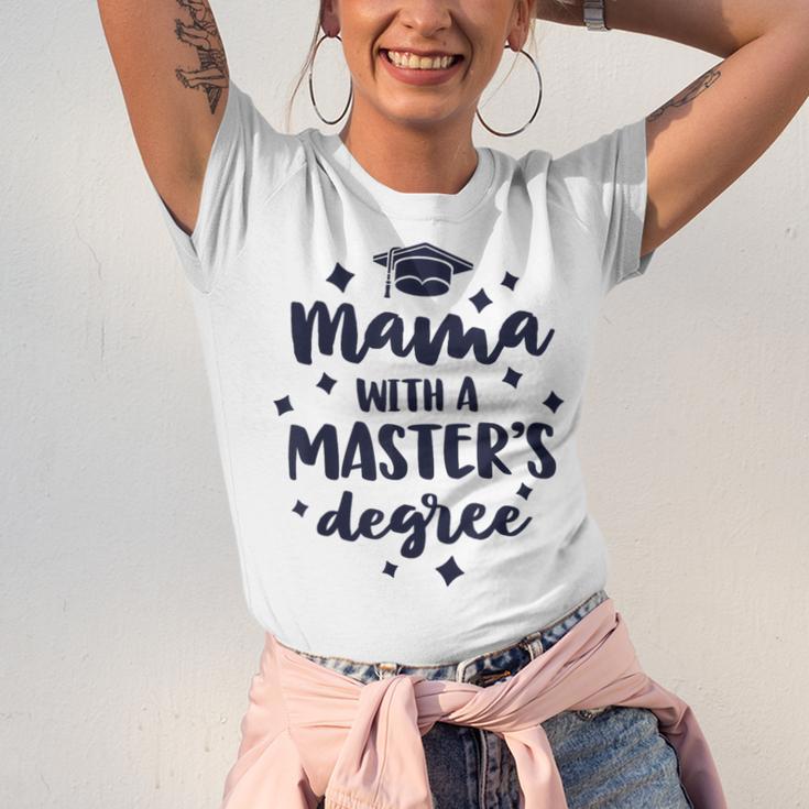 Mama With A Masters Degree Graduation Ceremony Mom Unisex Jersey T-Shirt