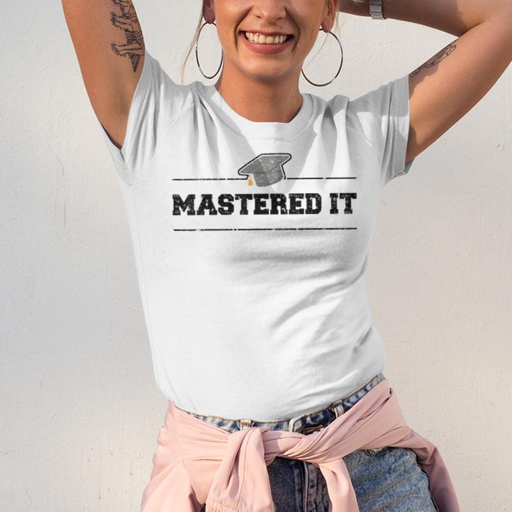Masters Degree Graduation For Graduates Him Her Grads Unisex Jersey T-Shirt
