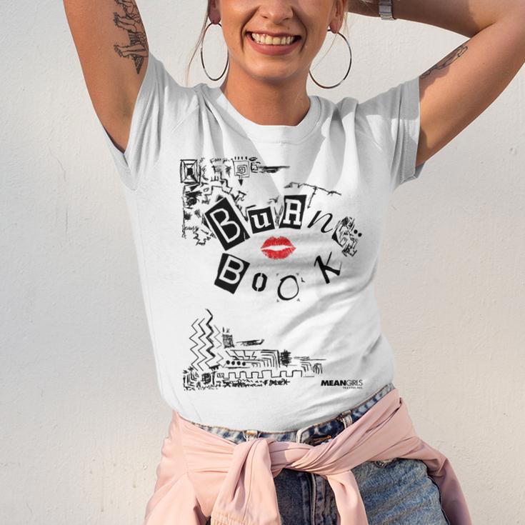 Mean Girls Burn Book Cover Art Unisex Jersey T-Shirt Mean Girls Burn Book Cover Art Unisex Jersey T-Shirt