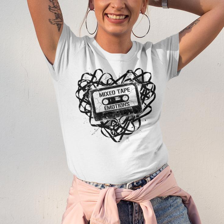 Mixed Tape Emotions Music Lover Nostalgia Quote Premium Tri-Blend Unisex Jersey T-Shirt