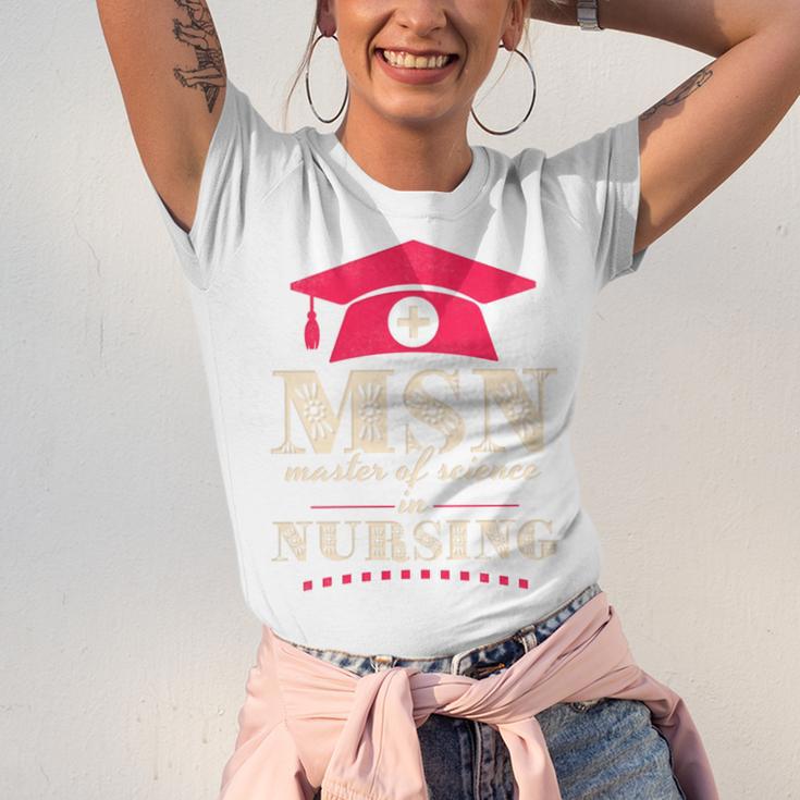 Msn Master Of Science In Nursing College Graduation Premium Tri-Blend Unisex Jersey T-Shirt