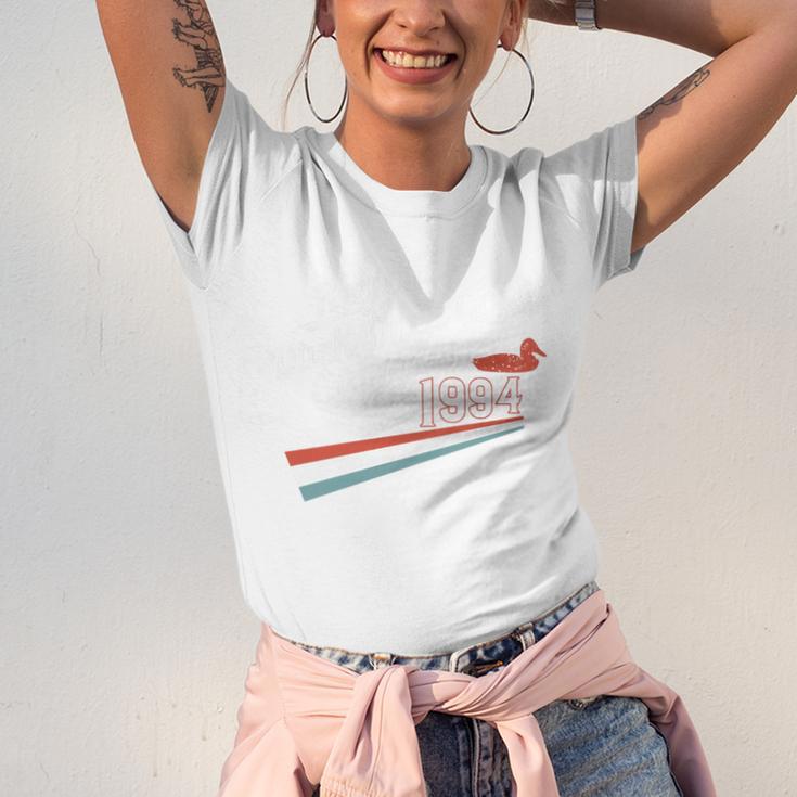 Nostalgia 90s Duck Goose Premium Tri-Blend Unisex Jersey T-Shirt