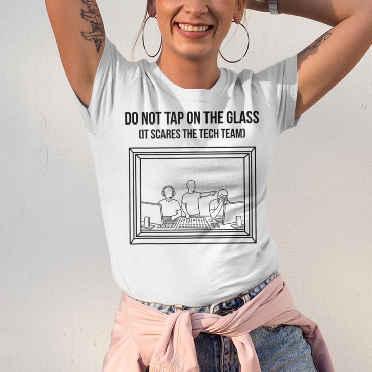 Do Not Tap On The Glass Sound Booth Introvert Unisex Jersey T-Shirt Do Not Tap On The Glass Sound Booth Introvert Unisex Jersey T-Shirt