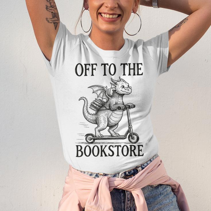 Off To The Bookstore Reading Bookworm Unisex Jersey T-Shirt