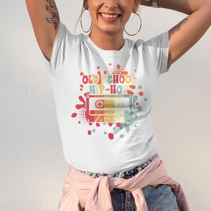 Old-School Hip Hop 80's 90's Style Music Cassette Nostalgia Unisex Jersey T-Shirt