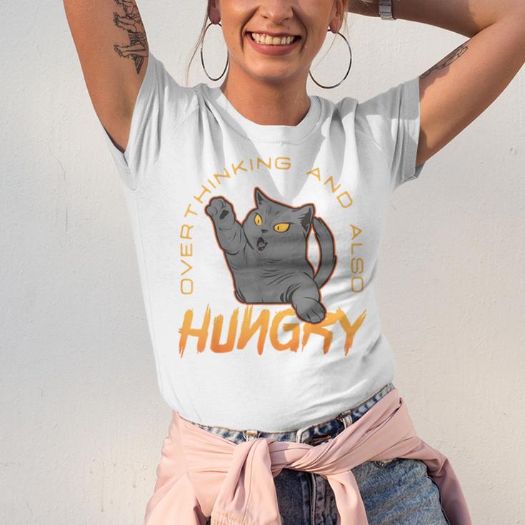 Overthinking And Also Hungry Introverted Overthinker Unisex Jersey T-Shirt