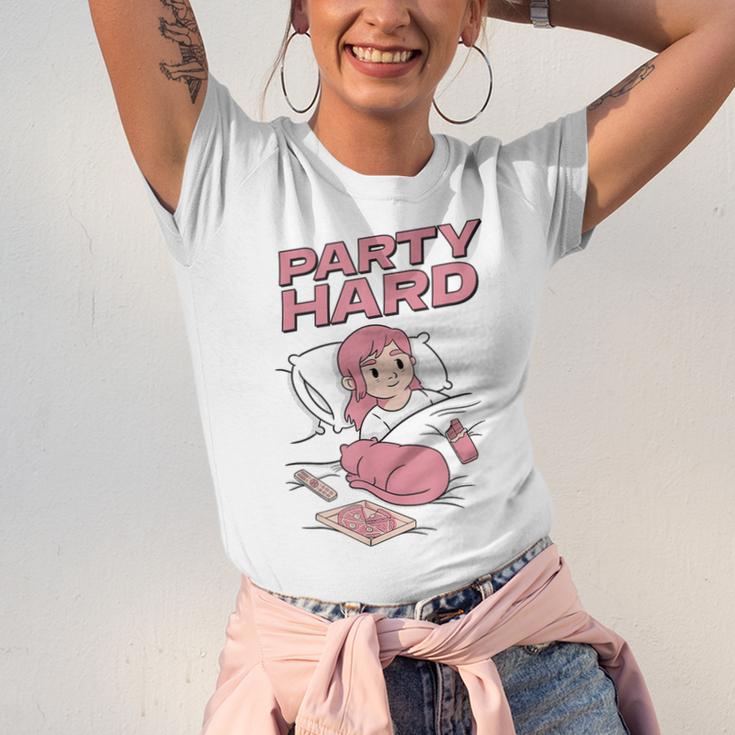 Party Hard Comfortable Stay At Home Introvert Unisex Jersey T-Shirt