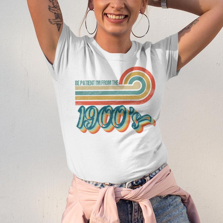 BE PATIENT I'M FROM THE 1900s RETRO SUNSET VINTAGE 90s Unisex Jersey T-Shirt