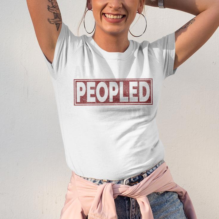 All Peopled Out Introvert Joke Sarcastic Quote Premium Tri-Blend Unisex Jersey T-Shirt All Peopled Out Introvert Joke Sarcastic Quote Premium Tri-Blend Unisex Jersey T-Shirt