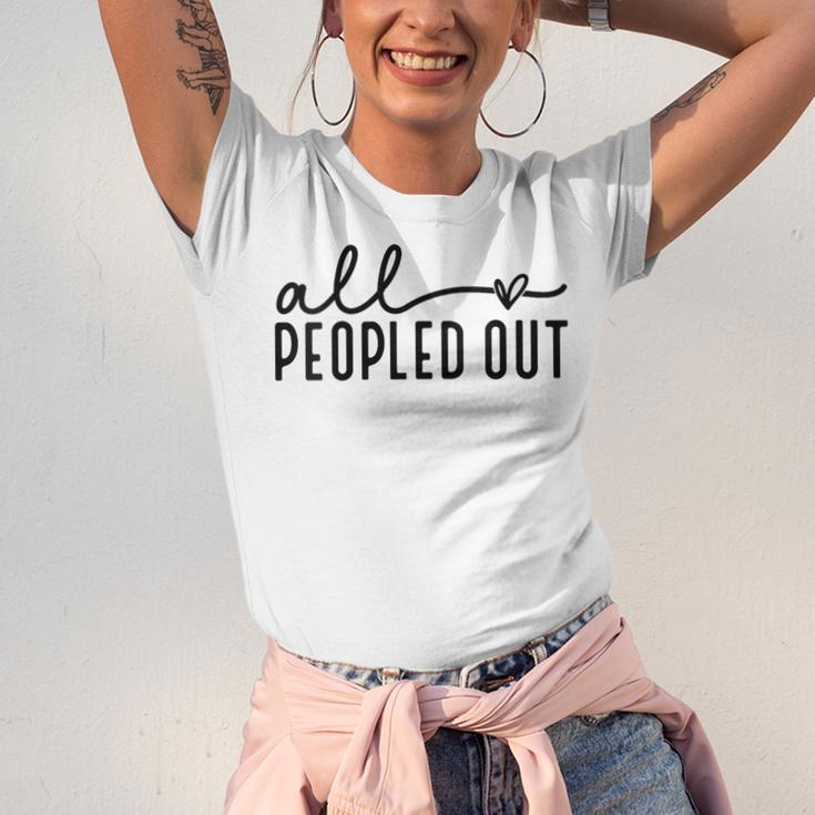 All Peopled Out Introvert Unisex Jersey T-Shirt All Peopled Out Introvert Unisex Jersey T-Shirt