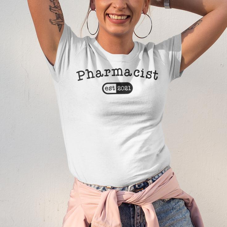 Pharmacy Student TShirt Pharmacist Graduation Est 2021 Unisex Jersey T-Shirt