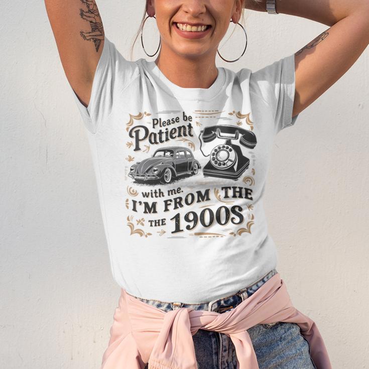 Please B Patient With Me I'm From The 1900s Vintage Unisex Jersey T-Shirt