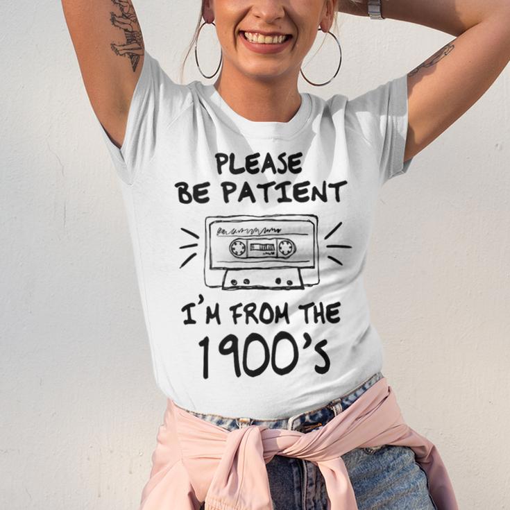 Please Be-Patient I'm From The 1900s Retro Cassette Tape Unisex Jersey T-Shirt
