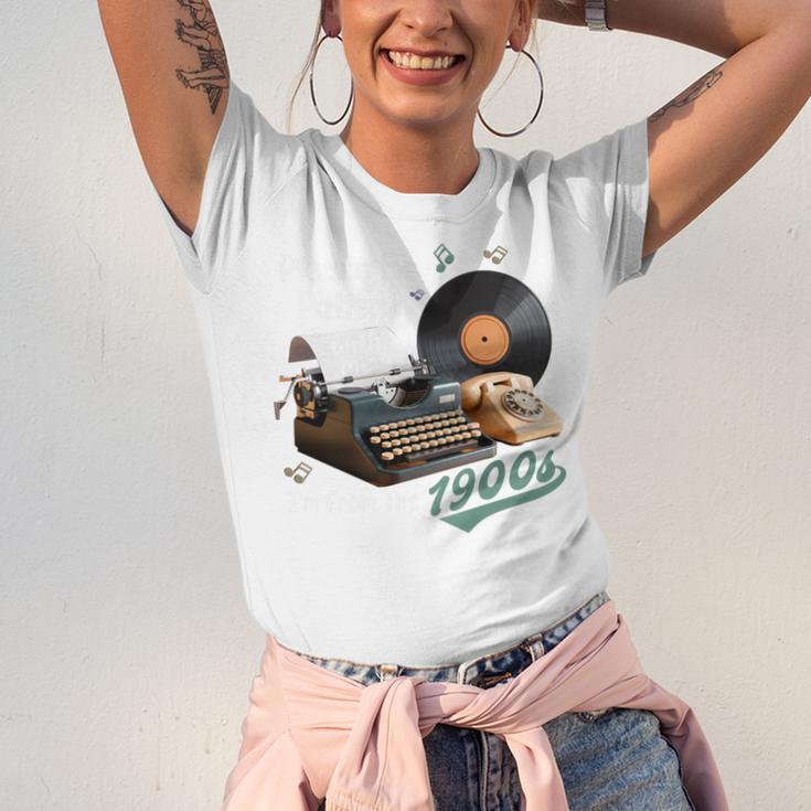 Please BePatient I'm From The 1900s Sarcastic Joke Premium Tri-Blend Unisex Jersey T-Shirt