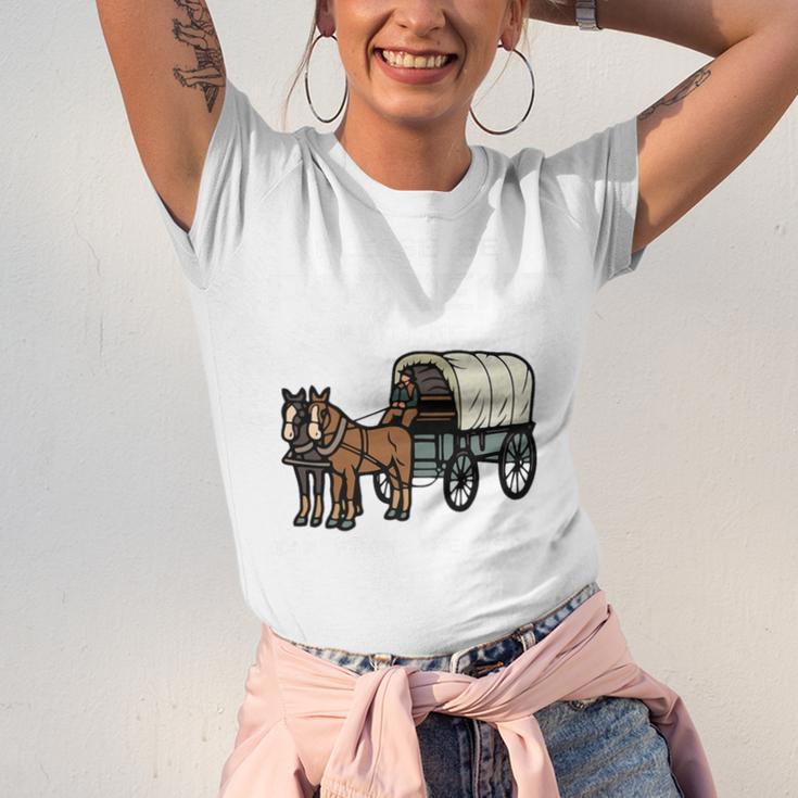 Please Be Patient I'm From The 1900s Amish Wagon & Vintage Premium Unisex Jersey T-Shirt