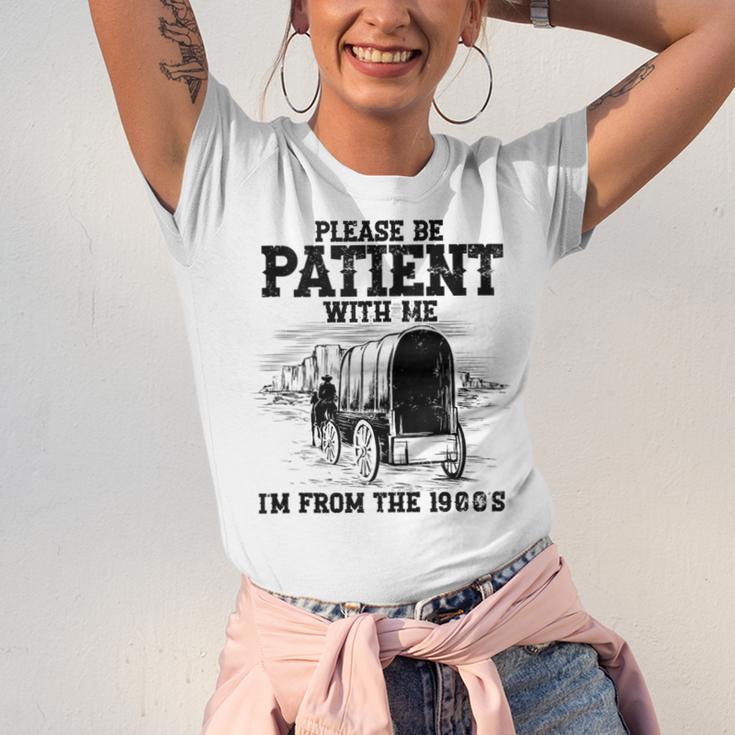 Please Patient I'm From The 1900s Boomer Memes Unisex Jersey T-Shirt