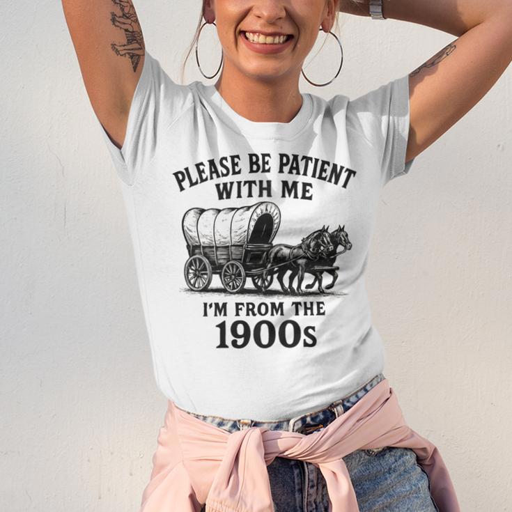 Please Be Patient With Me I'm From The 1900s Boomer Premium Tri-Blend Unisex Jersey T-Shirt