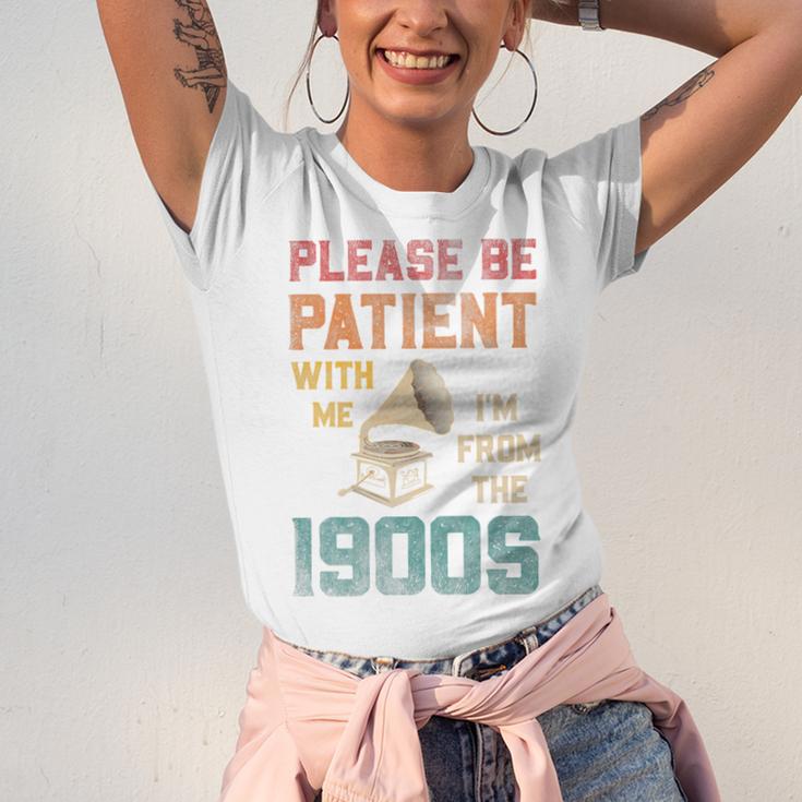 Please Be Patient With Me I'm From The 1900s Cool Gramophone Premium Unisex Jersey T-Shirt