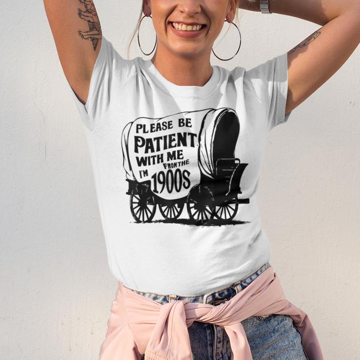 Please Be Patient With Me I'm From The 1900s Covered Wagon Unisex Jersey T-Shirt