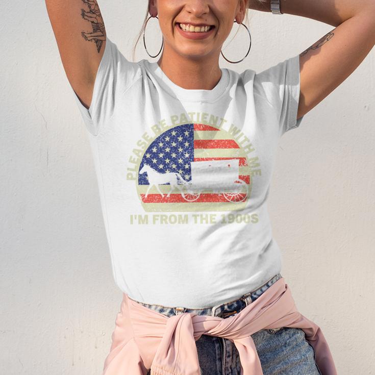 Please Be Patient With Me I'm From The 1900s Dad Vintage Premium Unisex Jersey T-Shirt