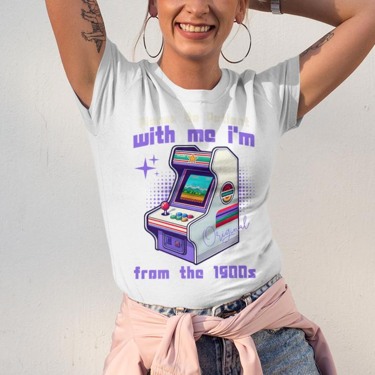 Please Be Patient With Me I'm From The 1900s Gamer Gaming Premium Unisex Jersey T-Shirt Please Be Patient With Me I'm From The 1900s Gamer Gaming Premium Unisex Jersey T-Shirt
