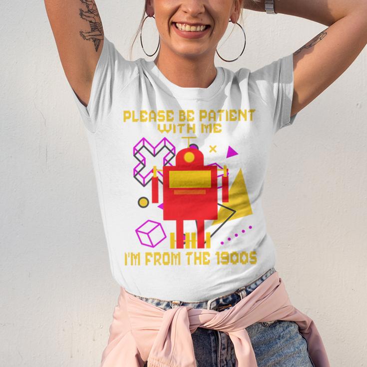 Please Be Patient With Me I'm From The 1900s Gen X Robot Premium Unisex Jersey T-Shirt