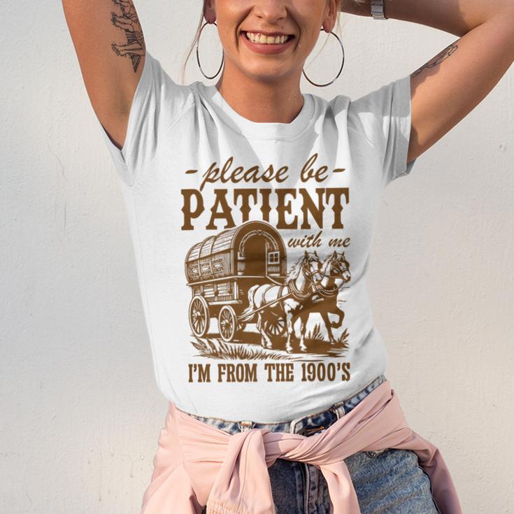 Please Be Patient With Me I'm From The 1900s Grandpa Premium Unisex Jersey T-Shirt Please Be Patient With Me I'm From The 1900s Grandpa Premium Unisex Jersey T-Shirt