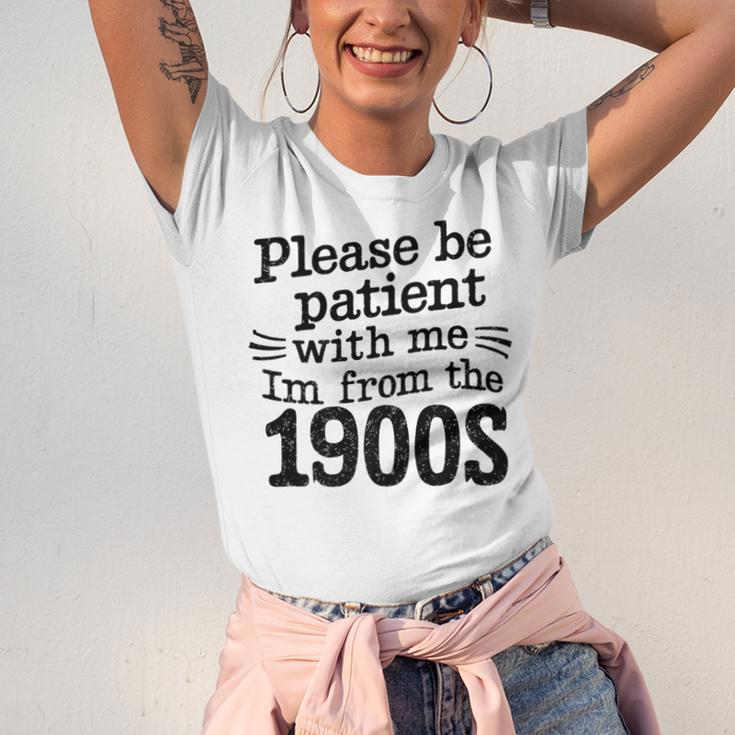 Please Be Patient With Me I'm From The 1900s Quote Premium Unisex Jersey T-Shirt