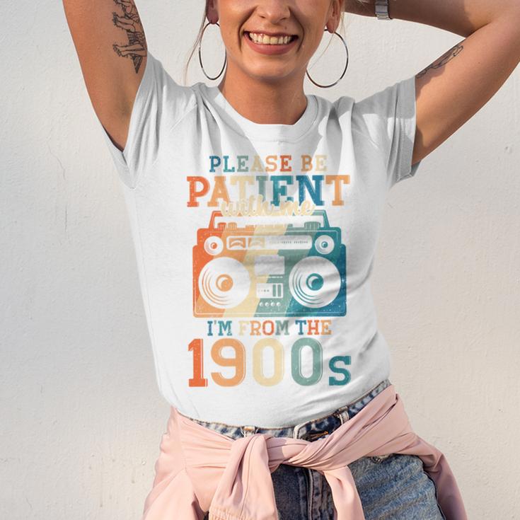 Please Be Patient With Me I'm From The 1900s Retro 90s Dad Premium Unisex Jersey T-Shirt Please Be Patient With Me I'm From The 1900s Retro 90s Dad Premium Unisex Jersey T-Shirt