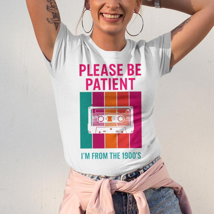 Please Be Patient I'm From The 1900s Retro Cassette Tape Premium Tri-Blend Unisex Jersey T-Shirt Please Be Patient I'm From The 1900s Retro Cassette Tape Premium Tri-Blend Unisex Jersey T-Shirt
