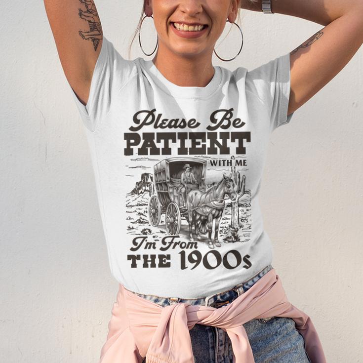 Please Be Patient I'm From The 1900s Retro Vintage Theme Unisex Jersey T-Shirt